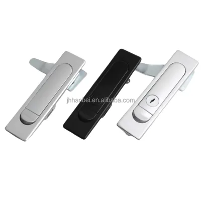 MS730-1 MS730-2High Security Black Silver Zinc Alloy Panel Lock  Box Cabinet Push Button Lock Quality Chrome Color LockCylinders