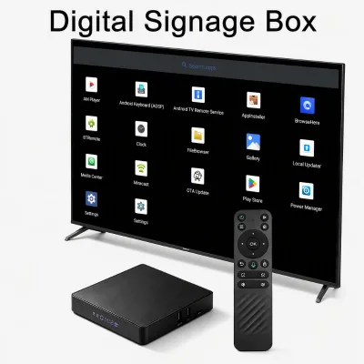 Factory Original Quad Core Advertising TV Digital Signage Media Player Box 4K High Quality Display