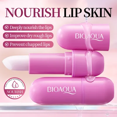 OEM BIOAQUA Donut Lip Balm for Dry Lips Repairing and Deep Hydrating with Refreshing Nourishing Formula 3.8g