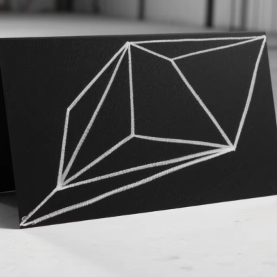 High Quality Custom Black Paper Black Cardboard for Business Card