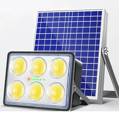 Weatherproof 120w 200W LED Flood Light Smart Remote Timing Outdoor Stadium Projector Solar Powered COB Spot Lamp Rechargeable