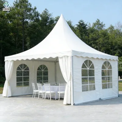 Customized 3*3 3*6 Wedding Party Tent Luxury Steeple Marquee Iron Frame Event Party Folding Pagoda Tent