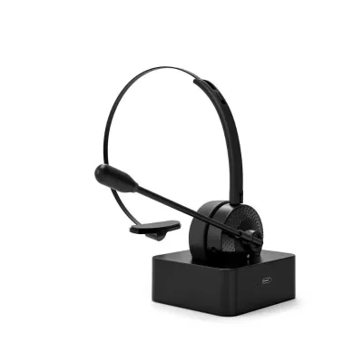 Hot Selling V5.4 One-side Blue Tooth Headphones for Business Use with External Mic for Work Voice Communication Headphones
