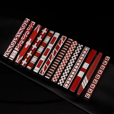 Wedding Wave Pattern Xiangyun Enamel Tie Clip Classic Suit Tie Clip Wedding Festive Gift Red