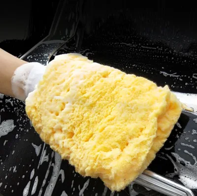 Car Scrubbing Mitt Wash Gloves Thickened Fleece Wool Microfiber Car Cleaning Glove