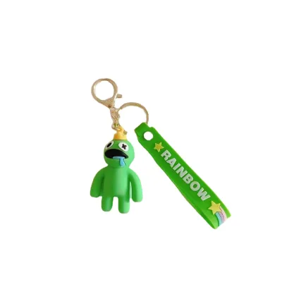 2024 New Products 3d Soft Pvc Rubber Keychains Game Styles Pendant Monster Robiox Cartoon Keychain Accessories for Children