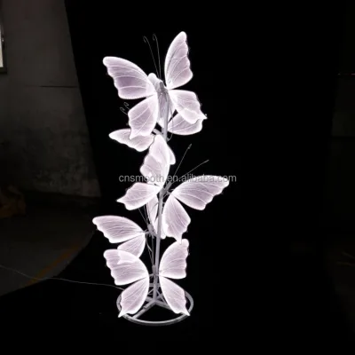 SMOOTH New Design Led Butterfly White Light Butterfly for Party Event Birthday Decor