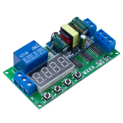 IO23B01 AC 110V 220V Converter Self-lock Relay Multifunction PLC Cycle Timer Module Delay Time Switch for Various Relay