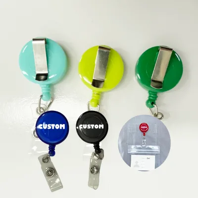 Cartoon Acrylic Badge Reel Plastic Nurse Accessories Safety Breakaway Lanyard Retractable Badge Reel Badge Reel for Nurses