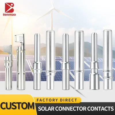 Solar Connector Contacts Male & Female Pin Socket Tinned Copper Brass Thickened Solar Wiring Terminals for PV Connector