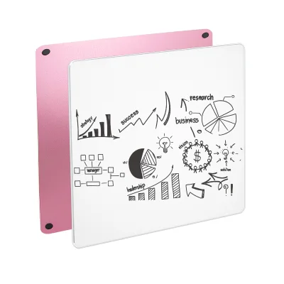 Aluminum Color Fram Magnetic White Board Thin Portable Writing Board Message Pad Partial Erase Board