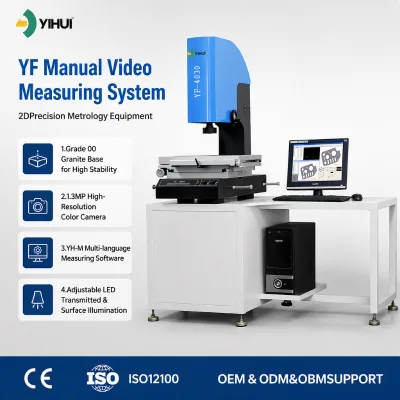 Workshop-Ready Video Measuring System YF-2010/3020/4030/5040, Manual Operation for Batch Parts Geometric Tolerance Checking