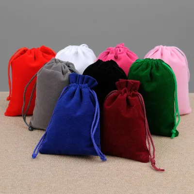 10*20cm Fashion-Designed TV-Seen Silk Jewelries Packing Velvet Bracelet Bag for Jewelry Pouch Display