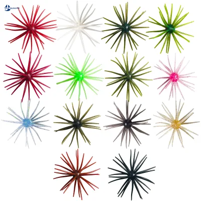 Multi Color UV Glow Floating TPE Elastic 360 Tentacle Artificial Bait Fit All Fishing Rigs Urchin Lure