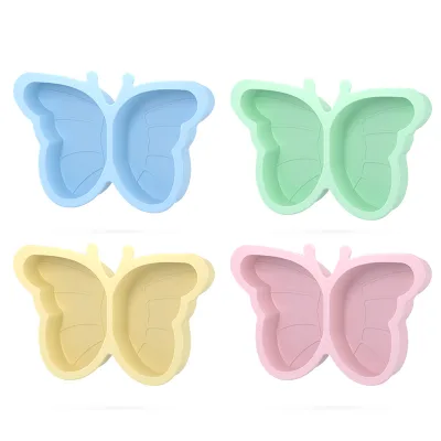 Custom Wholesale Kids Dining Tray Silicone Suction Plate Cup Learning Food Bowl Divided Tray Infant Feeding Tableware