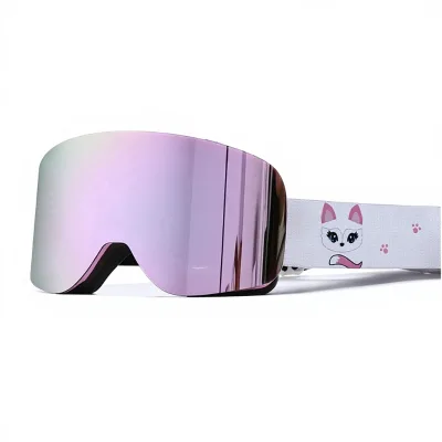 Wholesale Full Real Film Skiing Glasses Double-layer Anti-fog Windproof Snowfield Goggles