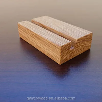 High Quality Various Size Natural  Restaurant Menu Custom Oak Wood Wooden Table  Holder