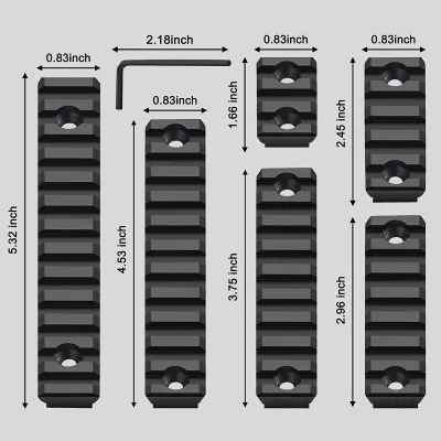 Hunting Shooting Tactical Accessories Section Accessory Slot Nuts Screws Wrench Aluminum 3 5 7 9 11 13 Sling Swivels Sets