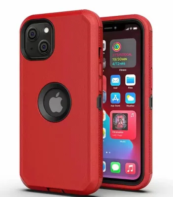 Logo Appear Hybrid 3 in 1 Combo Outer Box Phone case for iPhone 15 Otter Phone Case,factory Price for iPhone 15 Heavy Duty case