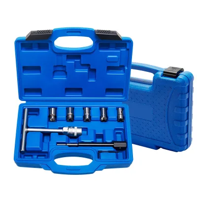7pcs Diesel Injector Seat Cutter Set Kit Car Diesel Fuel Injector Fuel Injector Cleaning Tool Diesel Fuel Injector Knife Kit