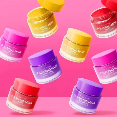China Factory Night Collagen Sleeping Private Label Honey Lip Mask for Dark Lips