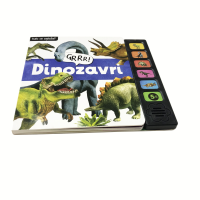 Wholesale HardCover Education Dinosaur Sound World Story Sound Book for Kids Children Books Talk Audio Book