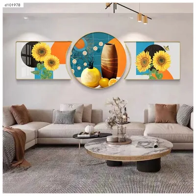 Floral Canvas Painting Chinese Arabic Calligraphy Wall Art Murano 3d Diamonds Crystal Porcelain Painting Luxury Wall Home Decor