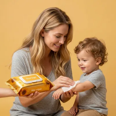 Mirodear Eco-Friendly Baby Wipes Pure PURE Amd Additive-Free Hand and Mouth Wipes 20 Pcs Packs for Global Brands