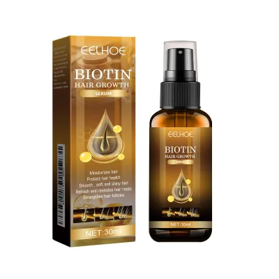 EELHOE Daily Care Biotin Hair Spray Repairing Nourishing Softening Shining and Lustrous Essential Oil