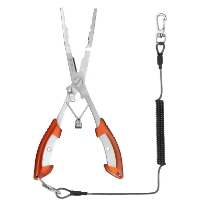 Pullther Tool Pliers Fishing Gear and Accessories Stainless Steel Outdoor Field Fishing Multi Functional Spring Pullther 21cm