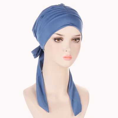Wholesale Fashion Headwear Bonnets Durags Ethnic Style Long Tail Bow Turtle Headwraps Bandana Polyester Breathable Four Seasons