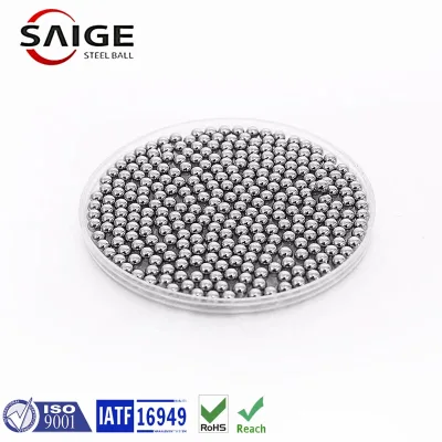 SAIGE Hot Sale 3mm 6mm 7mm 8mm 12mm 24mm AISI 304/316 Stainless Steel High Polished/Lapped Ball for Cleaning Wine Bottles