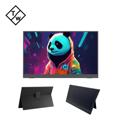 CNC Casing 13.3 Inch Portable TV Monitor with HD PD Type-C Inputs Movie Screen