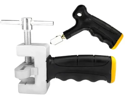 Upgraded 2 in 1 Tile & Glass Cutting Tool Portable Scriber Cutter 3-12mm for Ceramic Glass Mirror Cutting