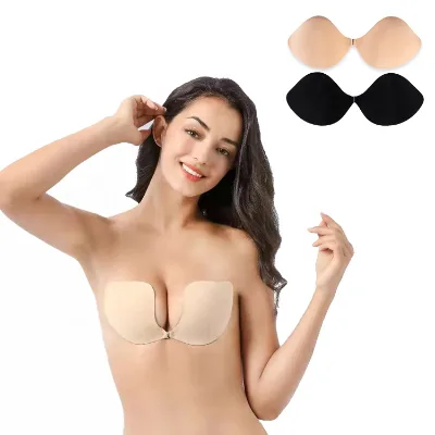 New Mango Shape Nipple Sticker Self-Adhesive Cute Girls Underwear Pull-up Strapless  Invisible Bra for Backless Dress