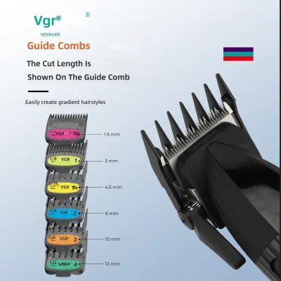 VGR889C Dual-Speed Hair for LCD Digital Display Professional High-Speed 9000 RPM Electric Hair Trimmer Ceramic English