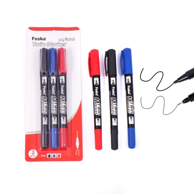 One-stop Sourcing Smooth Fluid Writing Experience Fine & Extra Fine Twin Markers for Graduation Card Signing Handmade Gift Tags