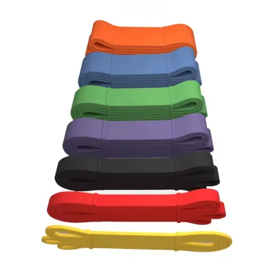 2025 Custom Logo Wholesale Cheap 7-level Various Color 100% Natural Latex Yoga Elastic Stretch Resistance Bands