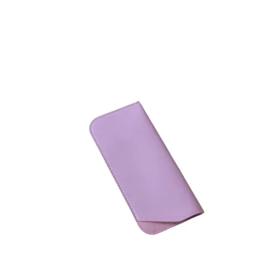Portable Solid Color PU Storage Case for Eyeglasses Dust-proof Sanitation Protection with Side-Opening Design for Sunglasses