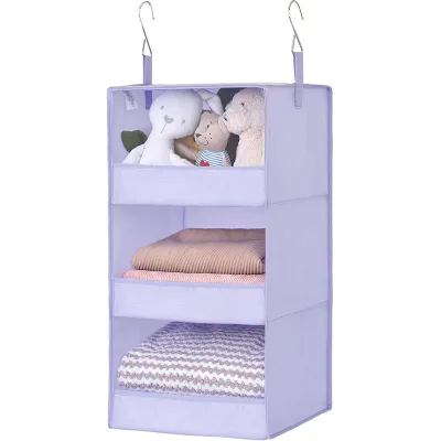 3-Shelf Hanging Closet Organizer Closet Organizers and Storage Closet Hanging Organizer Hanging Storage Organizer