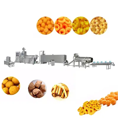 Small Business Portable Twin Screw Extruder Motor Easy Maintenance Cost Effective Puff Snacks Food Machine