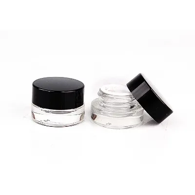 Factory Empty Cosmetic 1oz 2oz 3g 5g Custom Crystal Glass Jars with Screw Lid for Eye Face Cream