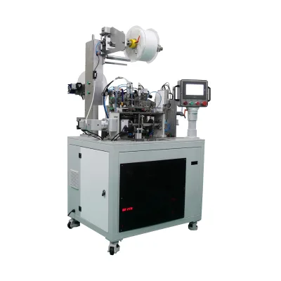 Factory Price Food Grade Disposable Tea Bag Tag Coffee Filter Bag Heat Seal Flat Bag Tag Thread Sticking Machine for Sale