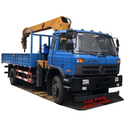 4X2 Euro 3 Horse Power 190 Cargo Truck with Tadano 7 Ton Crane