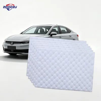 Car Sound Insulation Cotton Self-Adhesive Flame Retardant Acoustic Absorbing Mat for Car Door Floor Roof Trunk Noise OEM Factory