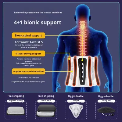 Renhe Professional Protection Breathable Waist Support Belt for Lumbar Disc Herniation Strain Self-Heating for Both Men Women