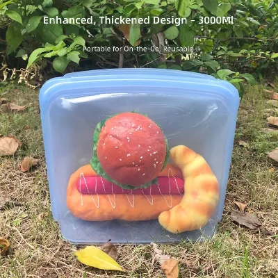 Silicone Food Storage Bag Large Capacity Household Reusable Waterproof Food Fresh Bag