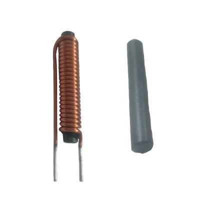 Ferrite core high frequency choke rod coil 100 microhenry inductor