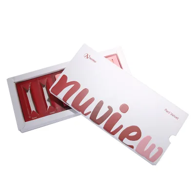 Customized High-End Lip Gloss Lipstick White Cardboard Drawer Paper Box Beautiful Essential Oil Outer Packaging Custom Design