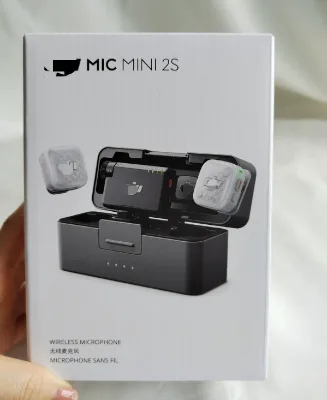 Original Mic Mini 2S Handheld Dynamic Microphone (2 TX + 1 RX + Charging Case) 28-Hour Recording 32-bit Float Lightweight Noise